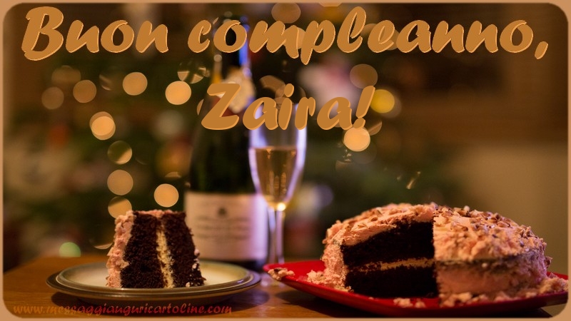 Buon compleanno, Zaira - Cartoline compleanno